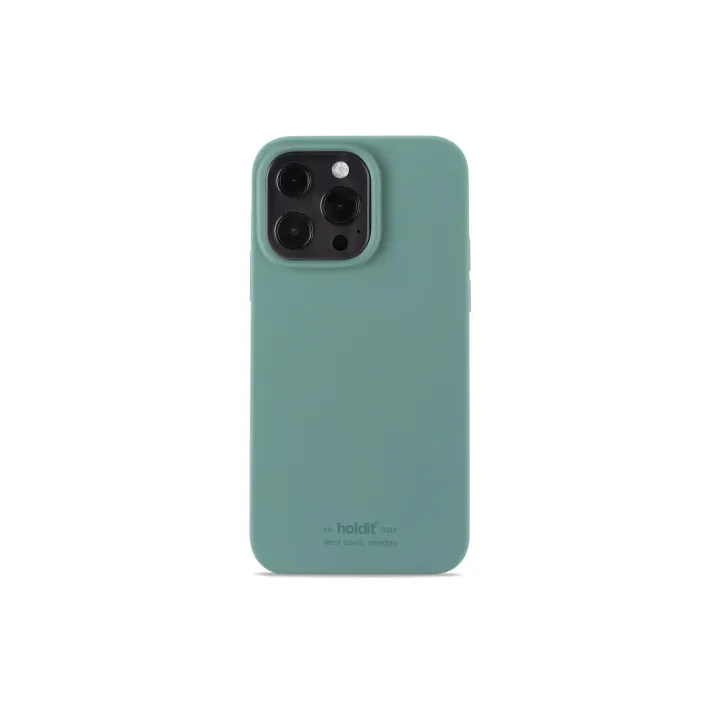 Holdit Coque arrière Silicone iPhone 13 Pro Moss Green