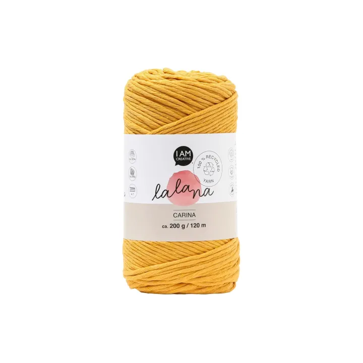 lalana Laine Carina 200 g, Jaune moutarde