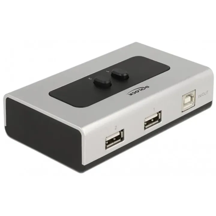 Delock Boîte de commutation USB 2.0, 2 Port