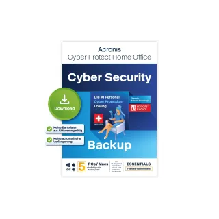 Acronis True Image Essentials ESD, Abonnement 5 PC, 1 an