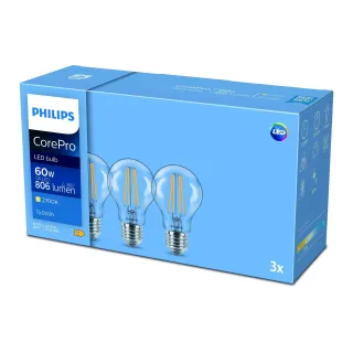 Philips Professional Lampe CorePro LEDBulb ND 7-60W E27 WW A60 CLG 3er