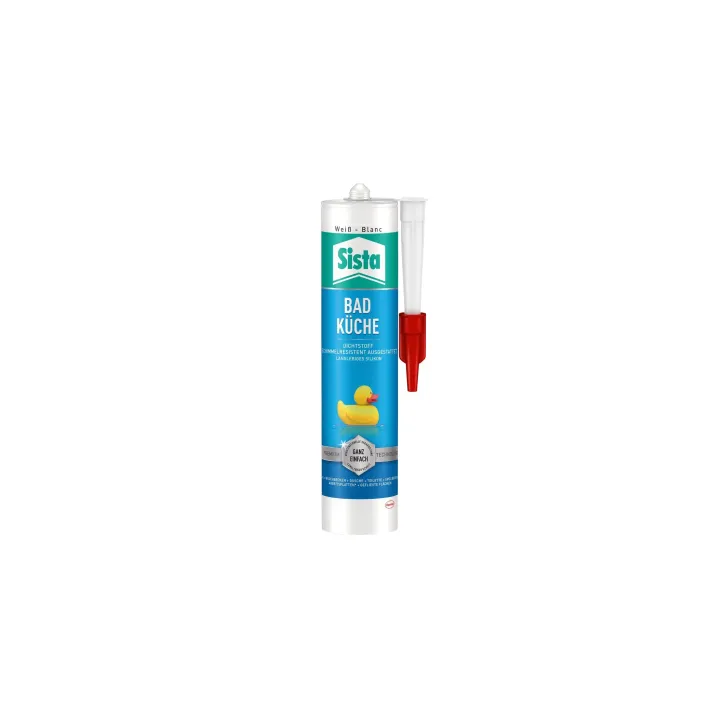 Sista Mastic Salle de bains et cuisine 280 ml, blanc