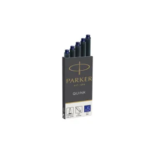 Parker Cartouche d’encre Quink 5 pièces, bleu