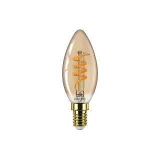 Philips Lampe LEDcla 15W B35 E14 GOLD D Blanc chaud