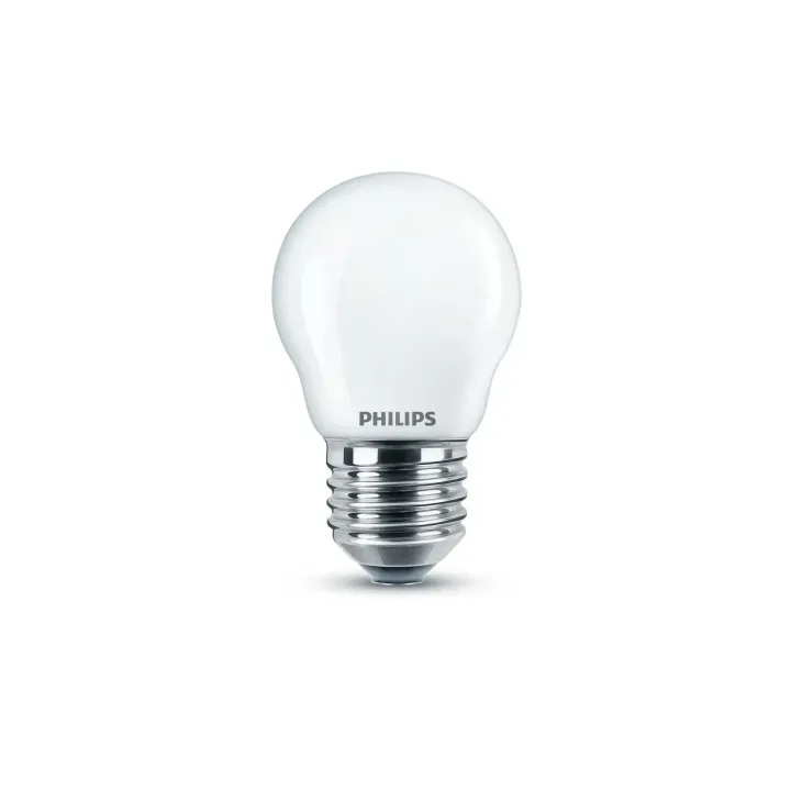 Philips Lampe LEDcla 40W E27 P45 FR WGD90 Blanc chaud