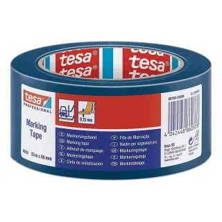 tesa Ruban de marquage Professional 60760, 50 mm x 33 m, Bleu