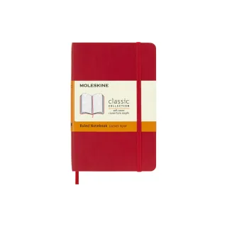 Moleskine Bloc-notes Classic A6, ligné, couverture souple écarlate