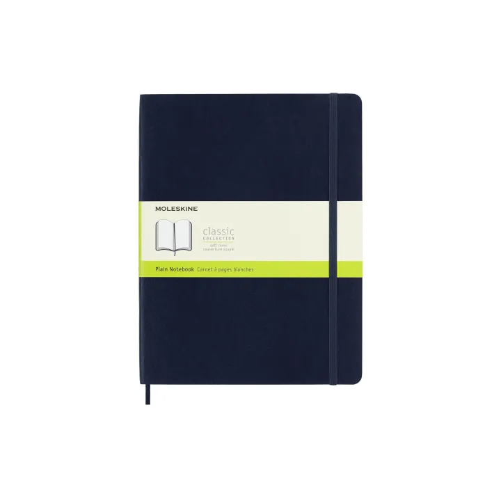 Moleskine Bloc-notes Classic XL à couverture souple vierge Saphier