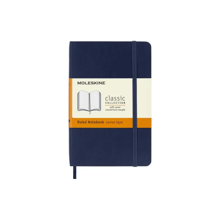 Moleskine Bloc-notes A6 Couverture souple lignée Saphier