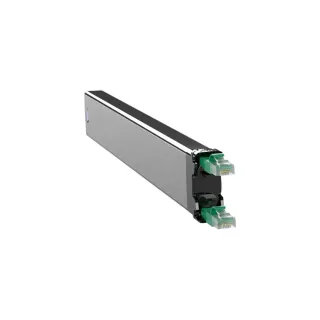 Patchbox Cassette Câble patch slim 365 Cat 6A, UTP, 0.8 m, Vert