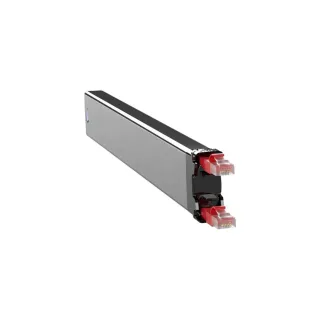Patchbox Cassette Câble patch slim 365 Cat 6A, UTP, 0.8 m, Rouge