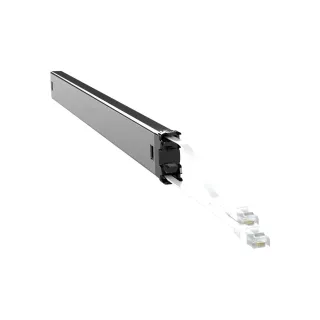 Patchbox Cassette Câble patch slim PLUS+ Cat 6A, UTP, 2.5 m, Blanc