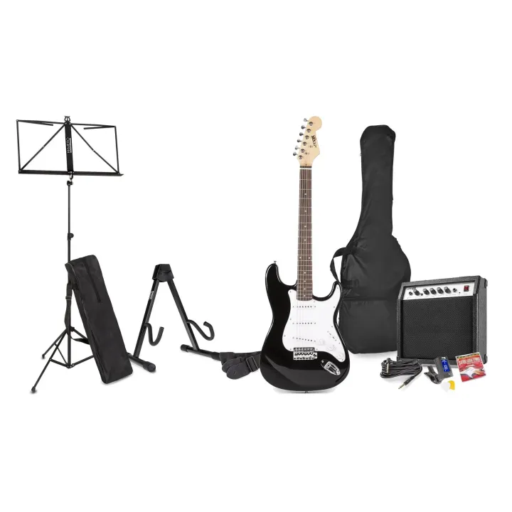 MAX Guitare électrique GigKit Kit Noir