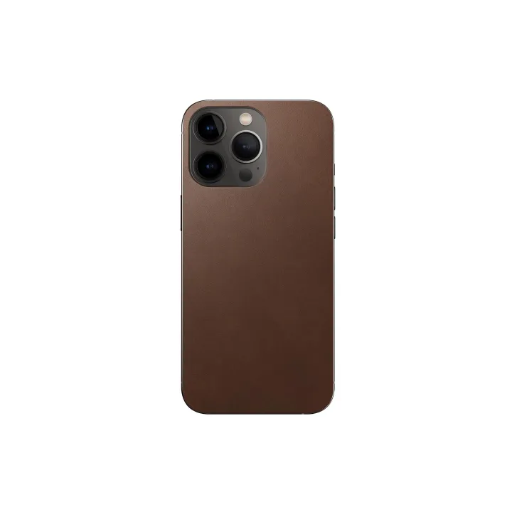 Nomad Leather Skin iPhone 13 Pro Marron