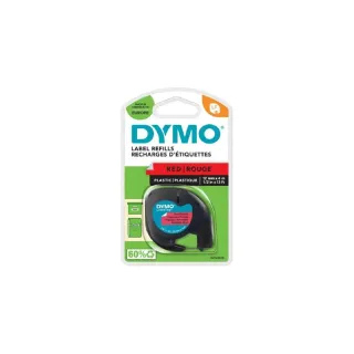 DYMO LetraTag Noir sur Rouge