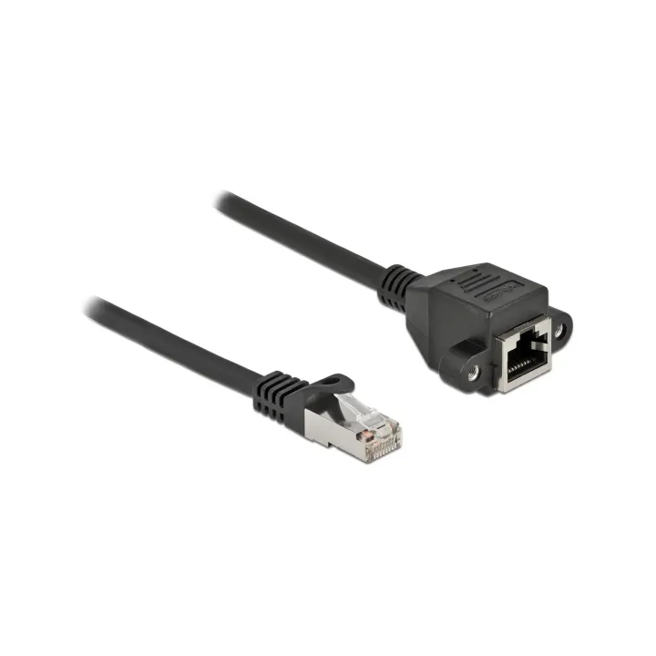 Delock Câble patch Câble dextension Cat 6A | S-FTP | 0.25 m | Noir
