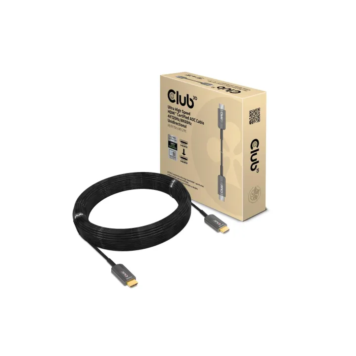 Club 3D Câble optique CAC-1377 4K120Hz-8K 60Hz HDMI - HDMI, 15 m