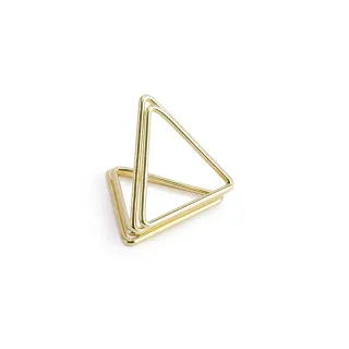 Partydeco Marque-place de table Supports triangulaires 2.3 cm, 10 pièces, or