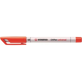 STABILO Stylo à feuilles OHPen Universal NonPermanent M Rouge, 10 pièces