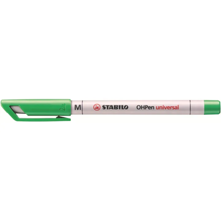 STABILO Stylo à feuilles OHPen Universal NonPermanent M Vert, 10 pièces