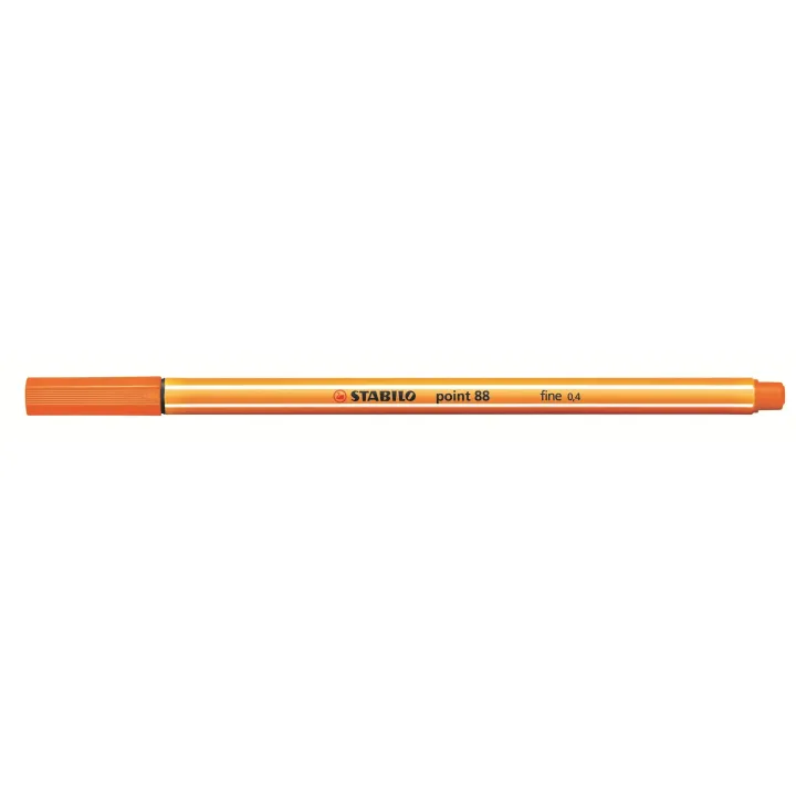 STABILO Fineliner Point 88 10 pièces, orange