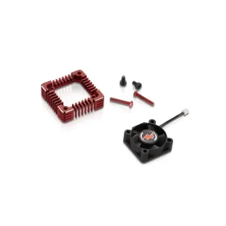 Hobbywing Ventilateur & adaptateur 3010, rouge, pour XR10 Pro G2