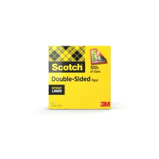 Scotch Ruban adhésif double-face 12 mm x 33 m, Transparent