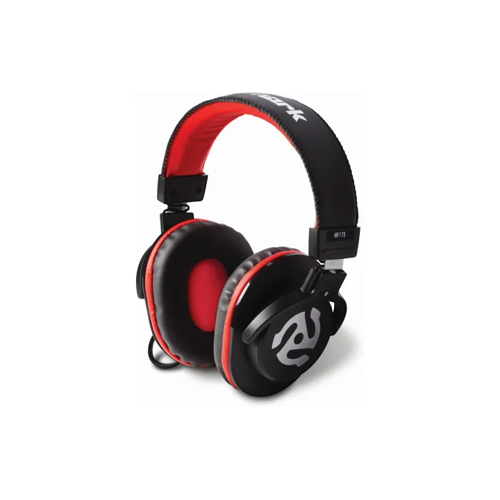 Numark Casques supra-auriculaires HF-175 Rouge  Noir