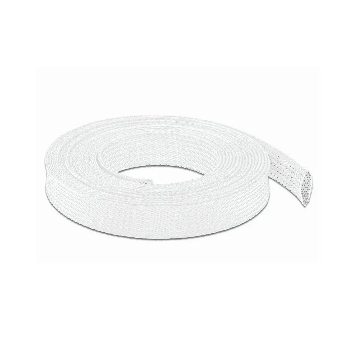 Delock Manchon tressé étirable 10 m x 19 mm Blanc