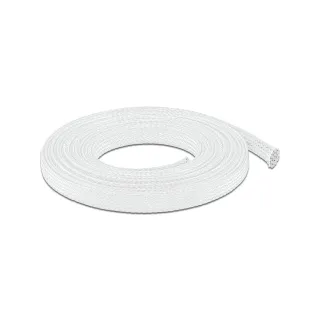 Delock Manchon tressé étirable 10 m x 12 mm Blanc