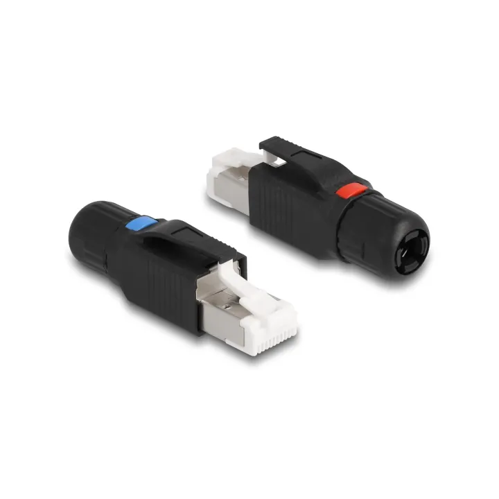 Delock Connecteur RJ45 Cat.6A 1 Pièce-s, Noir