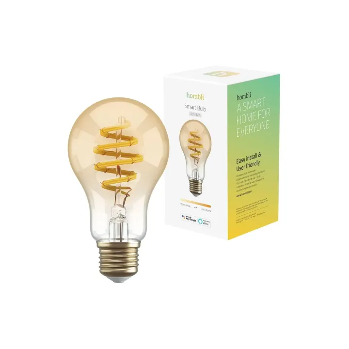 hombli Ampoule Smart Filament Bulb, E27, 5.5 W, ambre