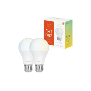 hombli Ampoule Smart Bulb, E27, 9W, CCT, 1+1 pack
