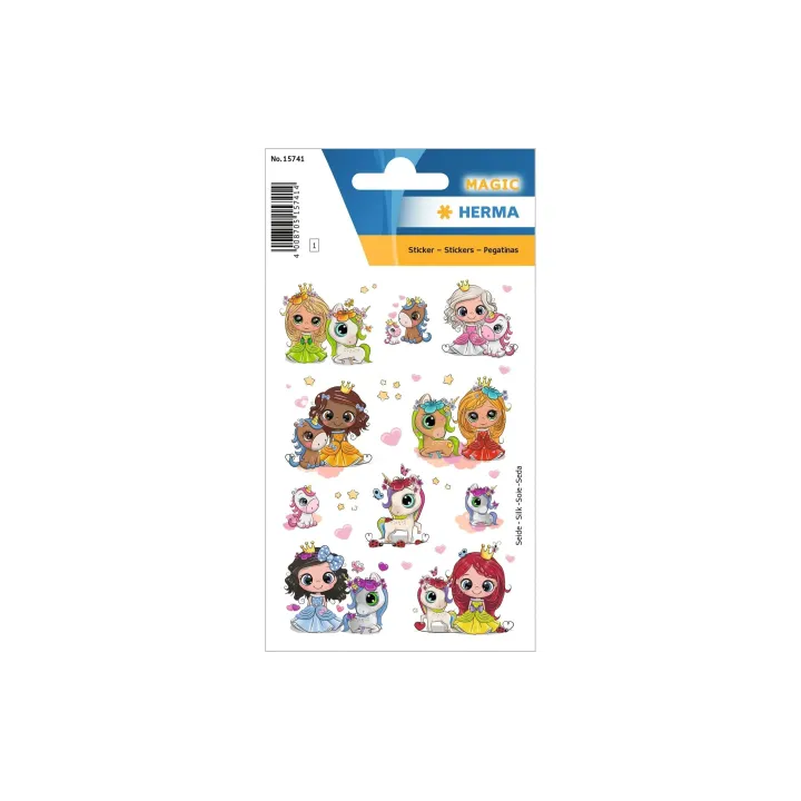 Herma Stickers Autocollant à motif Princesse magique 10 Pièce-s Multicolore