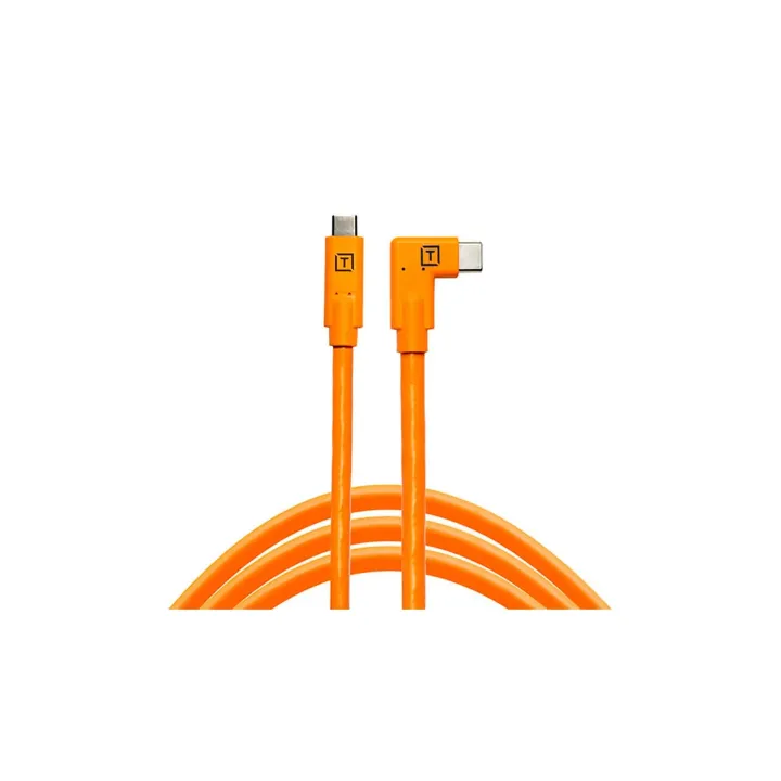 Tether Tools Câble USB-C vers USB-C angle droit orange