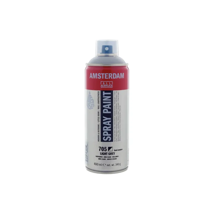 Amsterdam Acrylique en bombe 705 argent semi-opaque 400 ml