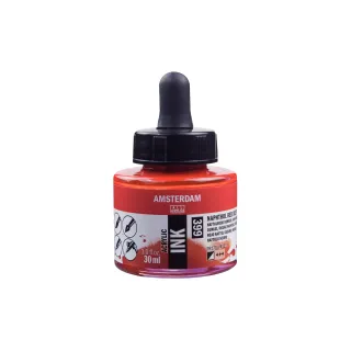 Amsterdam Encre acrylique 399 Rouge naphtol foncé semi-couvrant 30 ml