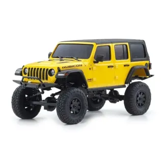 Kyosho Scale Crawler Mini-Z Jeep Wrangler Rubicon, jaune 1:24, ARTR