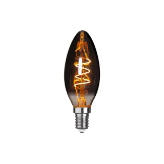 Star Trading Lampe LED Grace Smoke, 3 W, E14, Blanc chaud