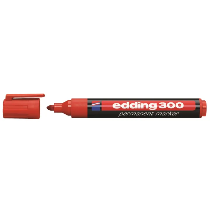 edding Marqueur indélébile 300 Rouge