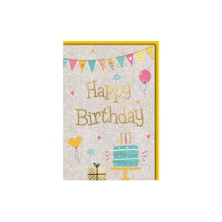 Braun + Company Carte de félicitations Anniversaire 11.5 x 17 cm, enveloppe incluse