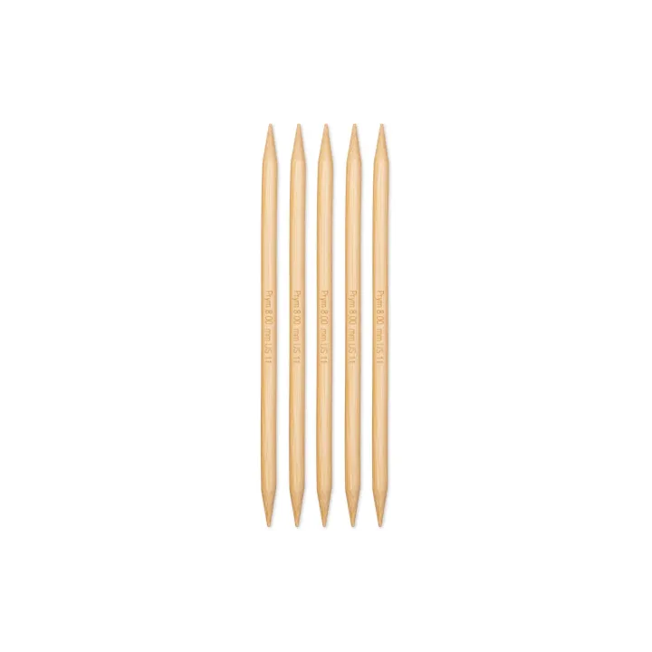Prym Aiguilles à tricoter Bambou 8.00 mm, 20 cm
