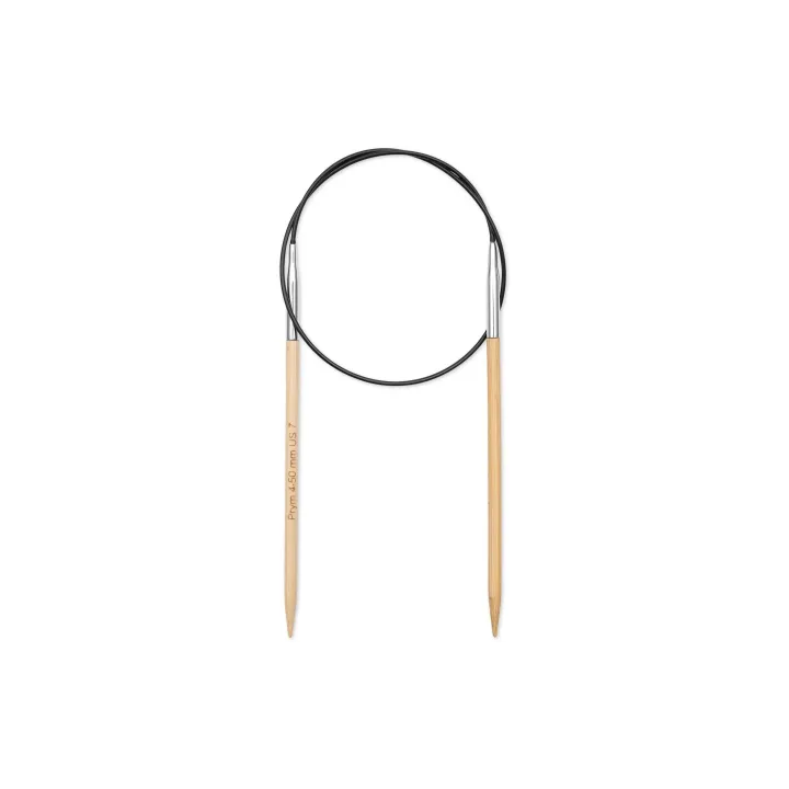 Prym Aiguille à tricoter circulaire Bambou 4.50 mm, 60 cm