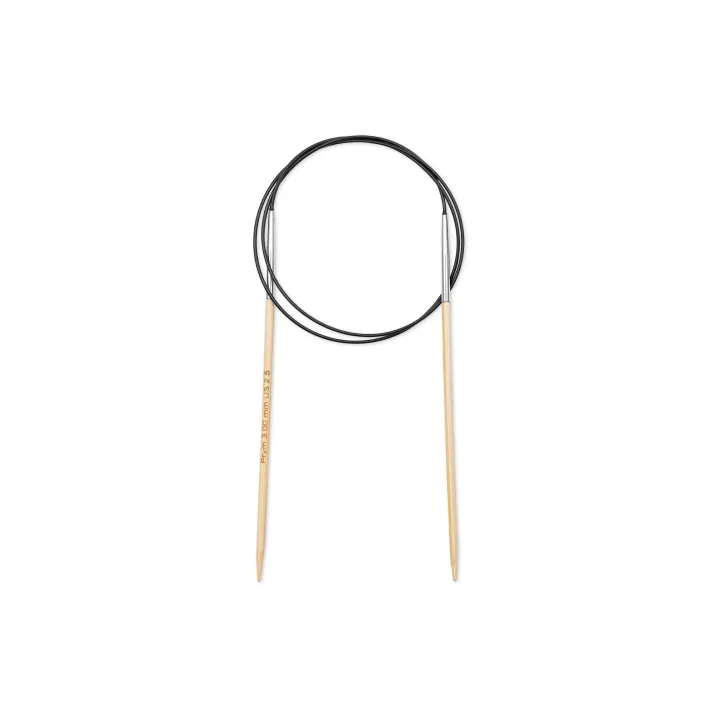 Prym Aiguille à tricoter circulaire Bambou 3.00 mm, 80 cm