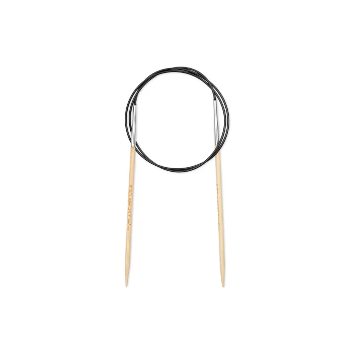 Prym Aiguille à tricoter circulaire BAMBUS 3.50 mm, 80 cm