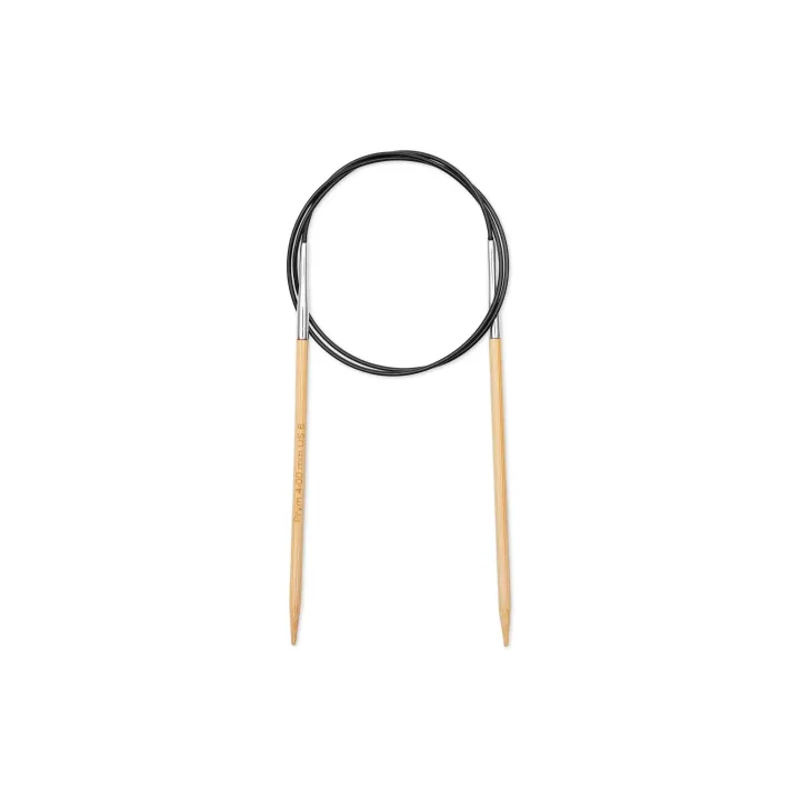 Prym Aiguille à tricoter circulaire BAMBUS 4.00 mm, 80 cm