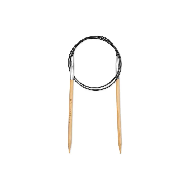 Prym Aiguille à tricoter circulaire BAMBUS 5.00 mm, 80 cm