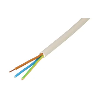 Max Hauri Câble d’installation TT 3x 1.5 mm2, 5 m, Gris