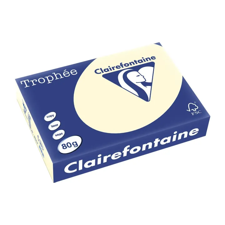 Clairefontaine Papier pour photocopie Trophée A4, 80 g-m², sable, 500 feuilles