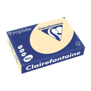 Clairefontaine Papier pour photocopie Trophée A4, 80 g-m², Chamois, 500 feuilles